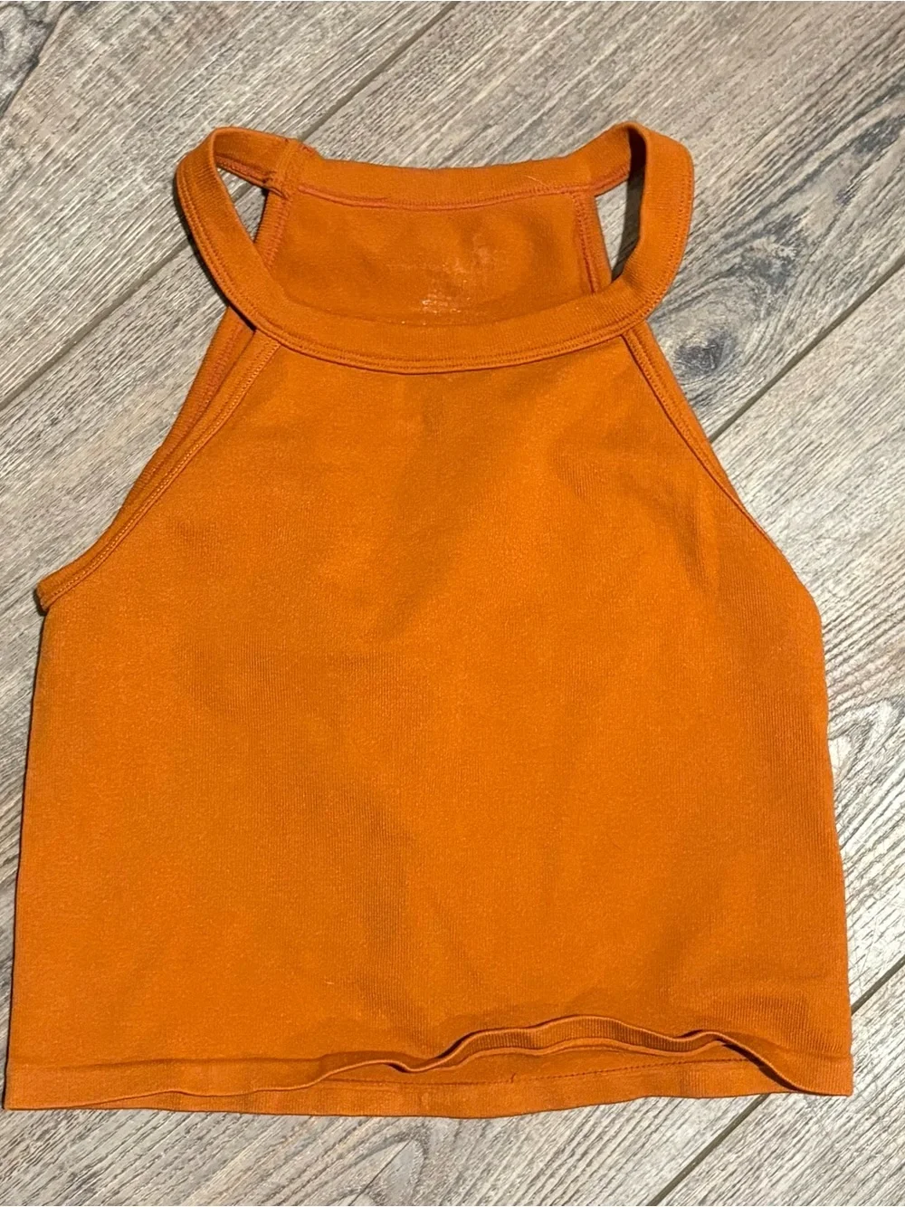 Free people crop top burnt orange xs